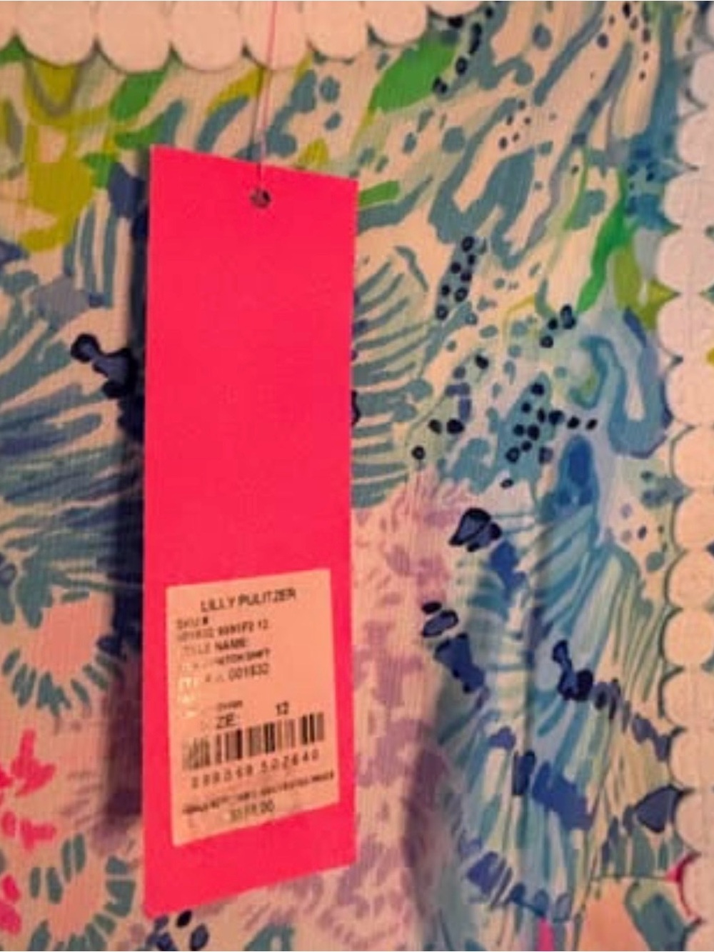 Lilly Pulitzer Coral Reef Mila Print Shift Dress NWT Size 12 - Picture 5 of 11